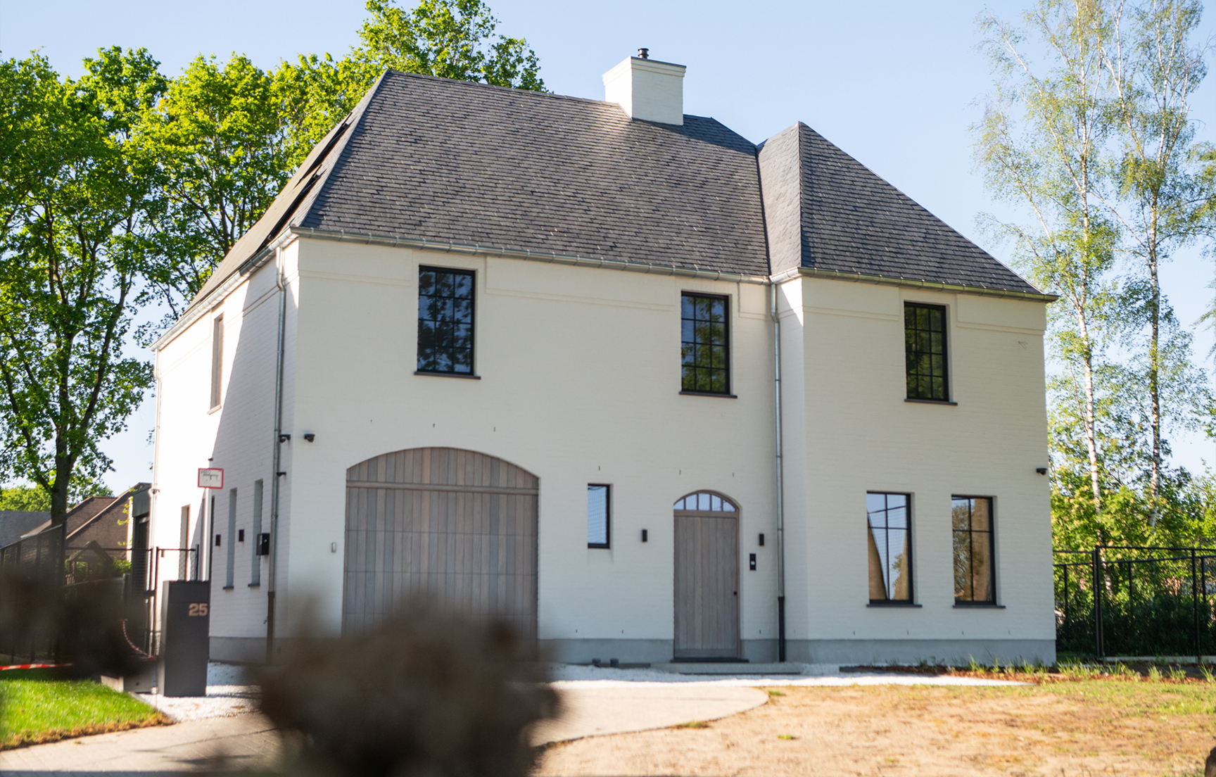Houten dakconstructie met leien dak — Novadak